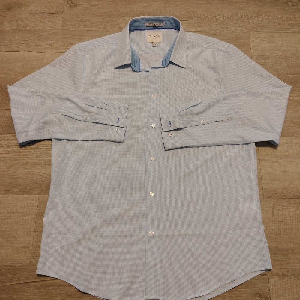 C lab 4 Way Stretch Button‎ Shirt Long Sleeve XL Lot Bundle 3 Performance - Picture 2 of 10